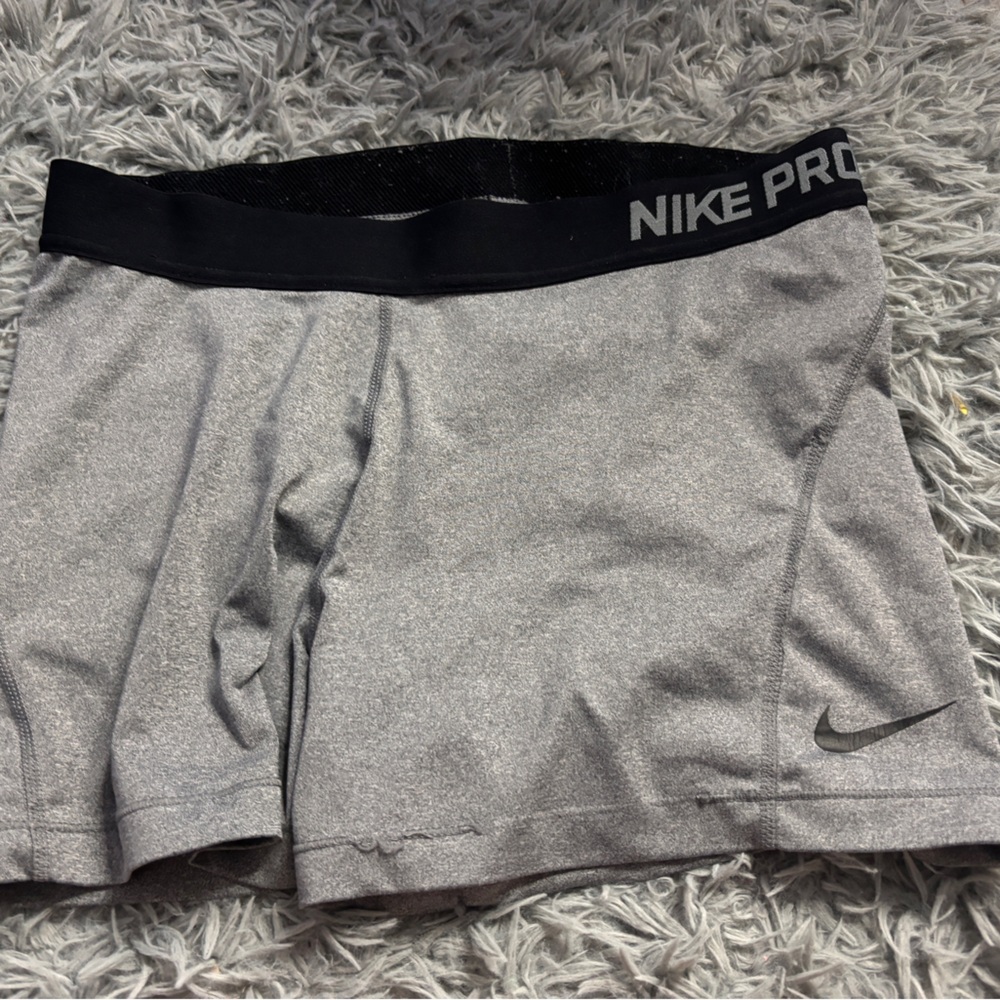 gray nike pros